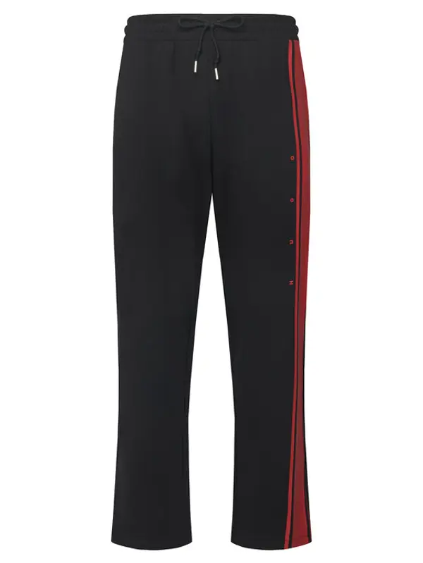HUGO HUGO Donji dio trenerke Demsipant 50563789 Crna Relaxed Fit