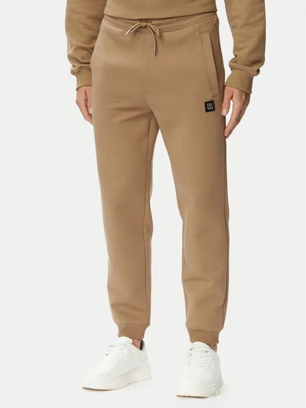 HUGO HUGO Donji dio trenerke Dimacs 50533695 Bež Relaxed Fit