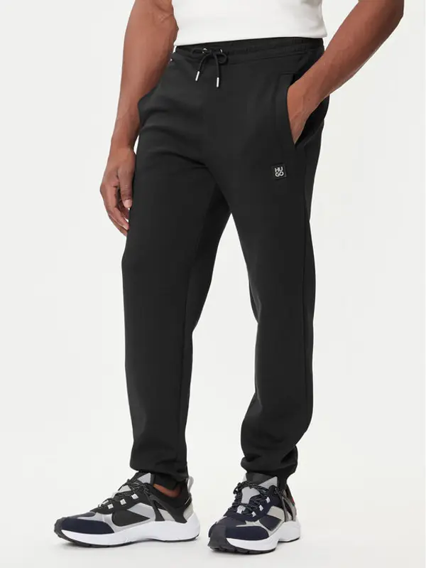 HUGO HUGO Donji dio trenerke Dimacs 50533695 Crna Relaxed Fit