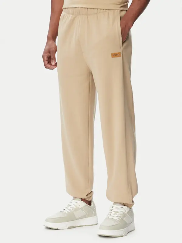 HUGO HUGO Donji dio trenerke Nevatro 50564047 Bež Regular Fit