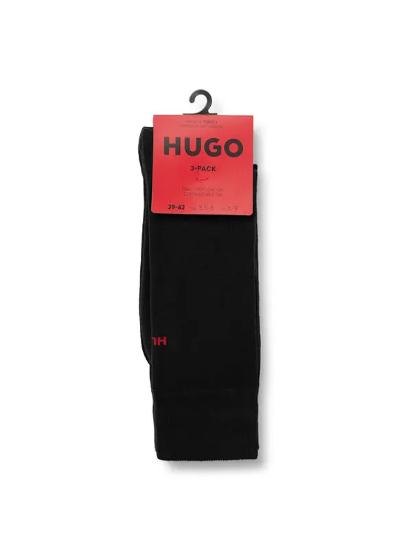 HUGO HUGO Duge čarape 50493253 Crna
