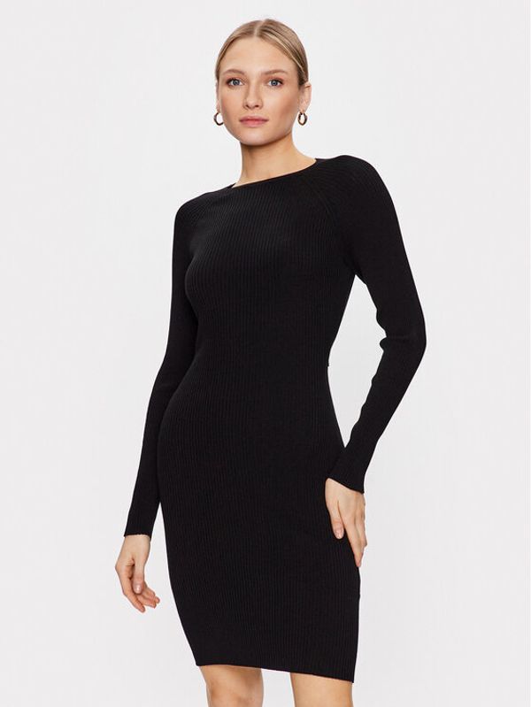 Hugo Hugo Džemper haljina 50482429 Crna Slim Fit