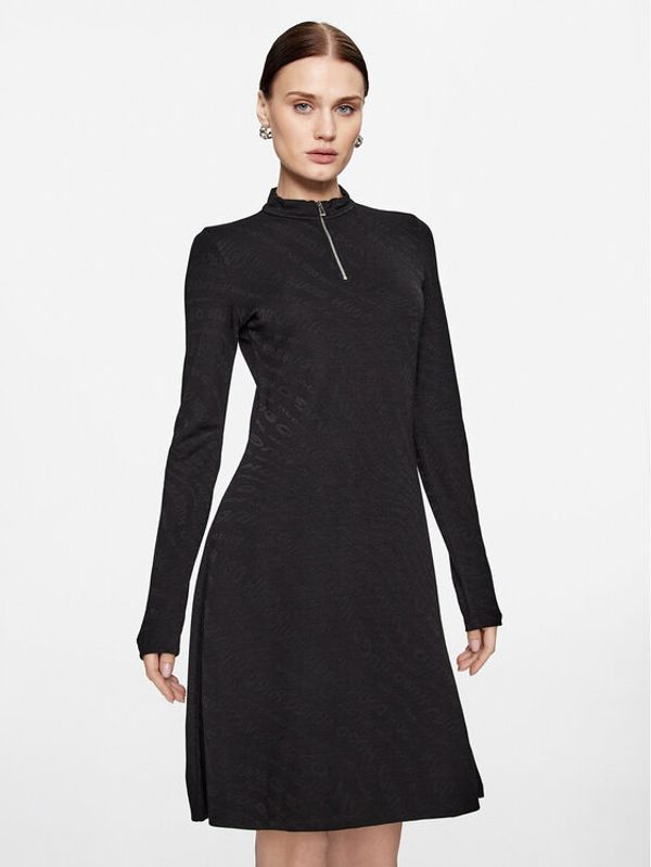 Hugo Hugo Džemper haljina Nessira 50500061 Crna Regular Fit