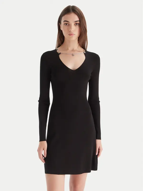 HUGO HUGO Džemper haljina Sibery 50548244 Crna Slim Fit