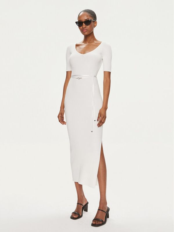 Hugo Hugo Džemper haljina Simbly 50514287 Bijela Slim Fit