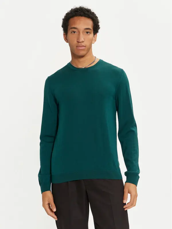 HUGO Hugo Džemper San Cedric-M1 50476832 Zelena Regular Fit