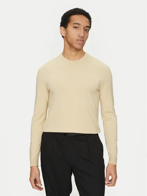 HUGO HUGO Džemper San Cody 50532074 Bež Slim Fit