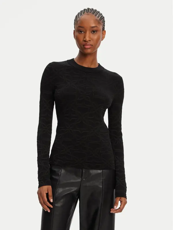 HUGO HUGO Džemper Satero 50542604 Crna Slim Fit