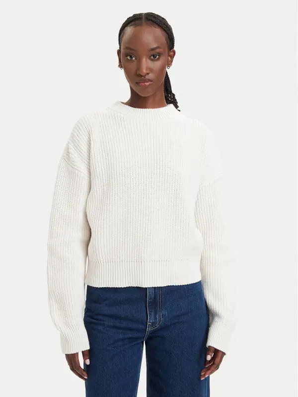HUGO HUGO Džemper Slogerya_B 50565449 Krem Regular Fit
