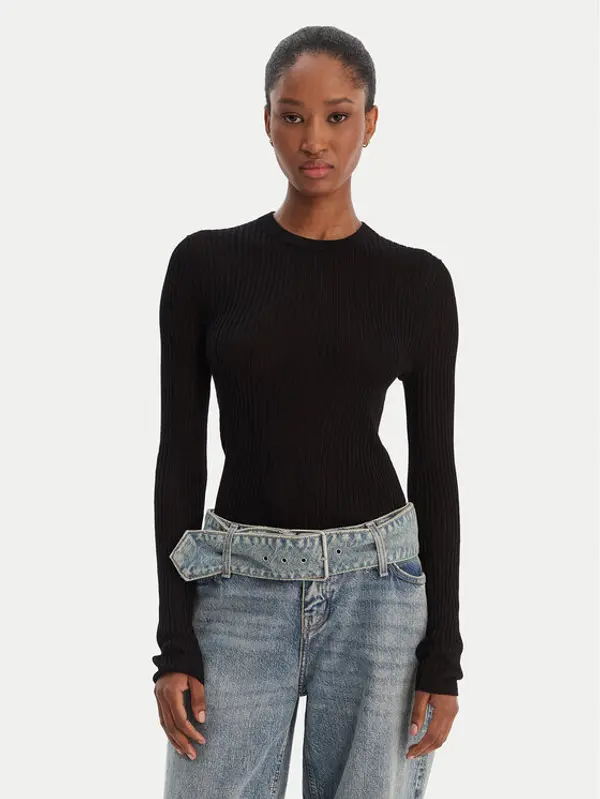 HUGO HUGO Džemper Somya_B 50554221 Crna Slim Fit