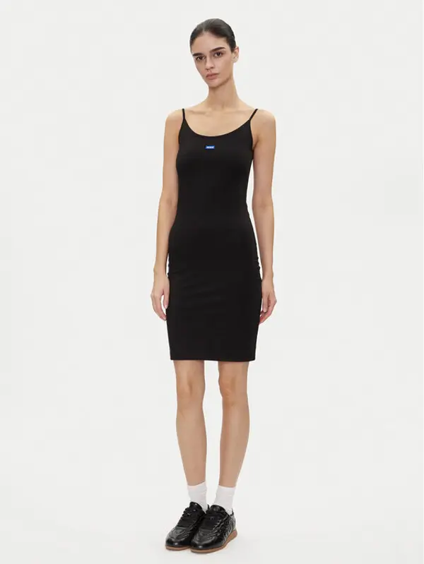 HUGO HUGO Haljina za svaki dan Narya 50538896 Crna Slim Fit