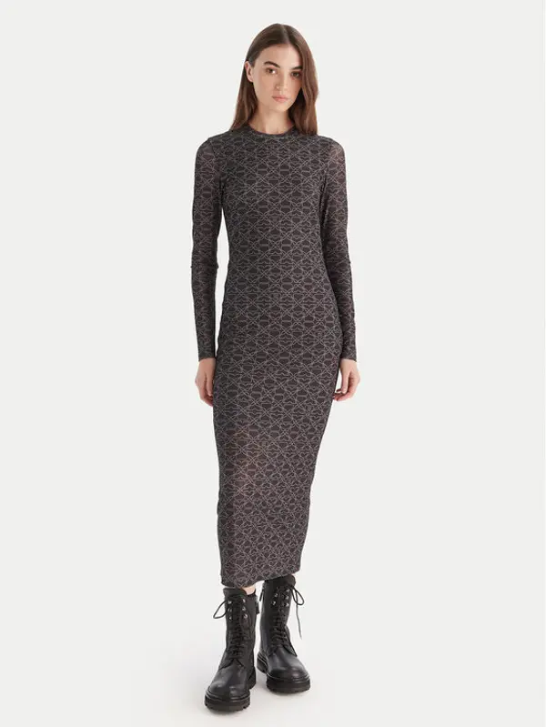 HUGO HUGO Haljina za svaki dan Nastan 50542400 Crna Slim Fit
