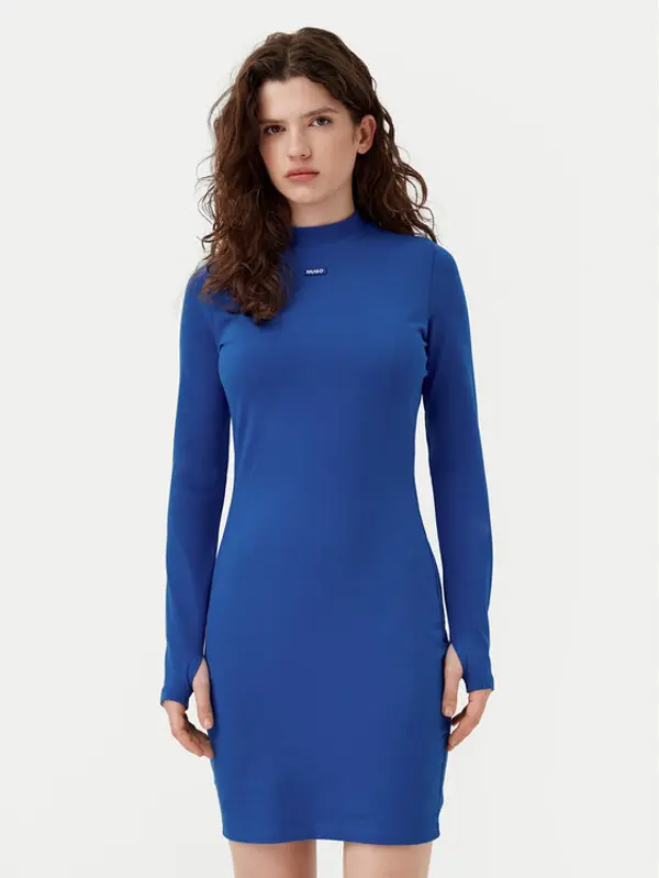 HUGO HUGO Haljina za svaki dan Nilla 50531138 Plava Slim Fit