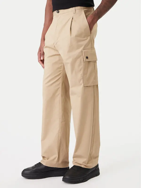 HUGO HUGO Hlače Craysen 50553180 Bež Straight Fit