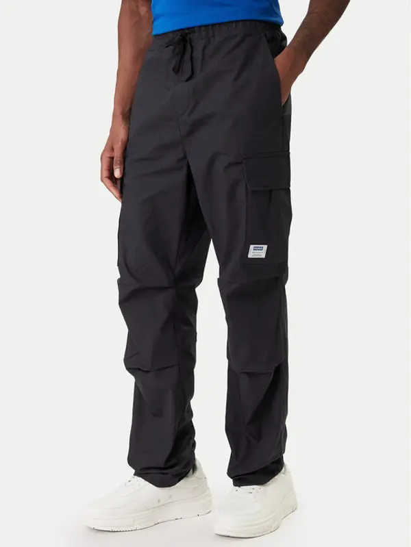 HUGO HUGO Hlače Gadic242 50545643 Crna Relaxed Fit