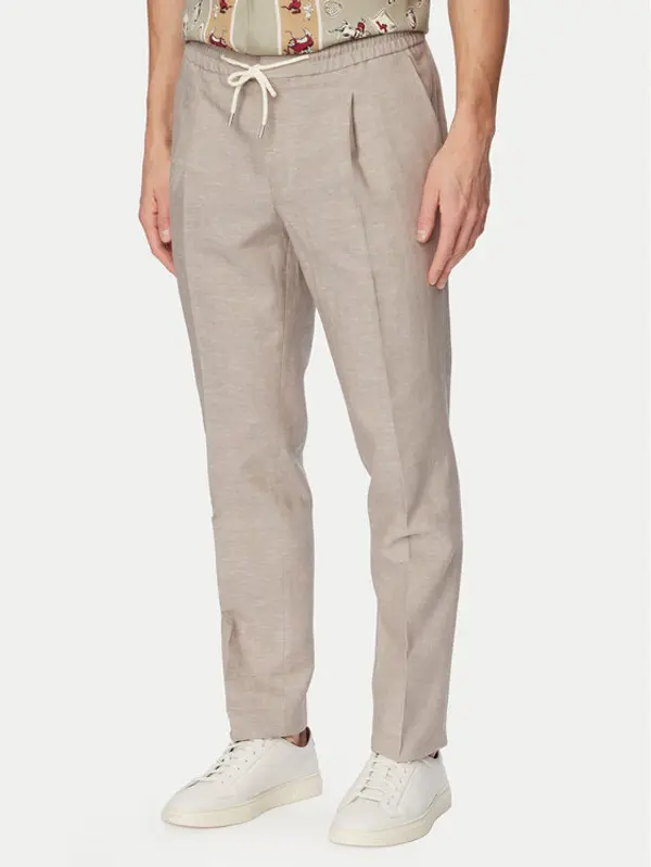 HUGO HUGO Hlače Getlin 50559695 Svijetlo smeđa Slim Fit