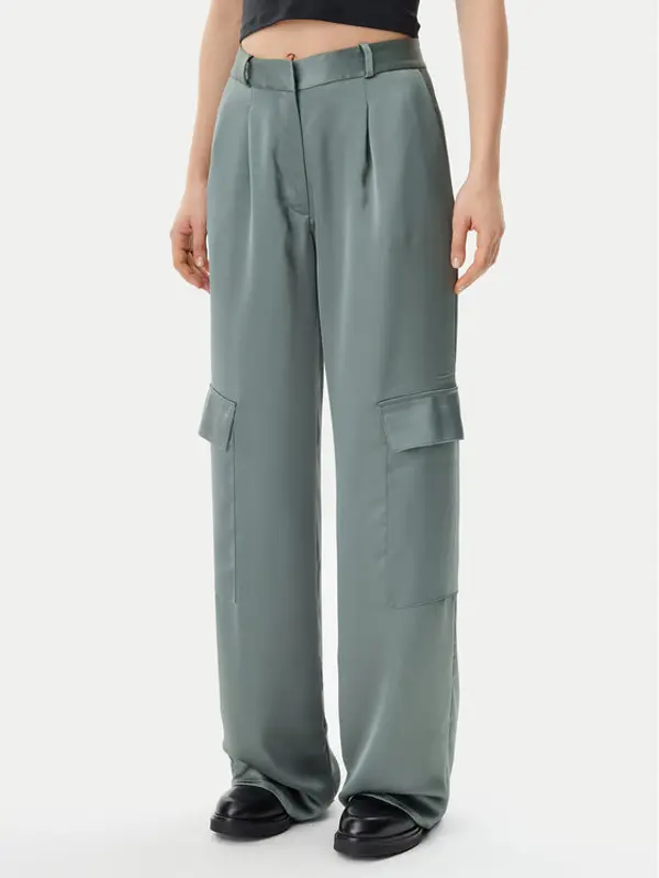 HUGO HUGO Hlače Hanira-1 50530080 Zelena Relaxed Fit