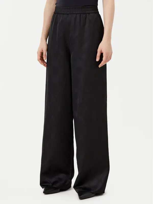 HUGO HUGO Hlače Harida-1 50538802 Crna Relaxed Fit