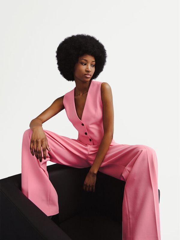 Hugo Hugo Hlače Helepher 50508637 Ružičasta Relaxed Fit