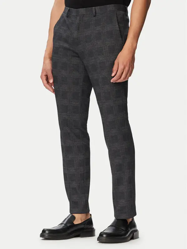 HUGO HUGO Hlače Hesten263H-X 50565367 Tamno siva Extra Slim Fit