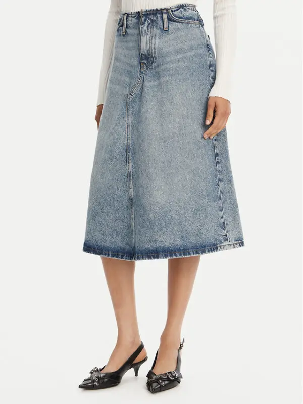 HUGO HUGO Jeans suknja 50530310 Plava Regular Fit