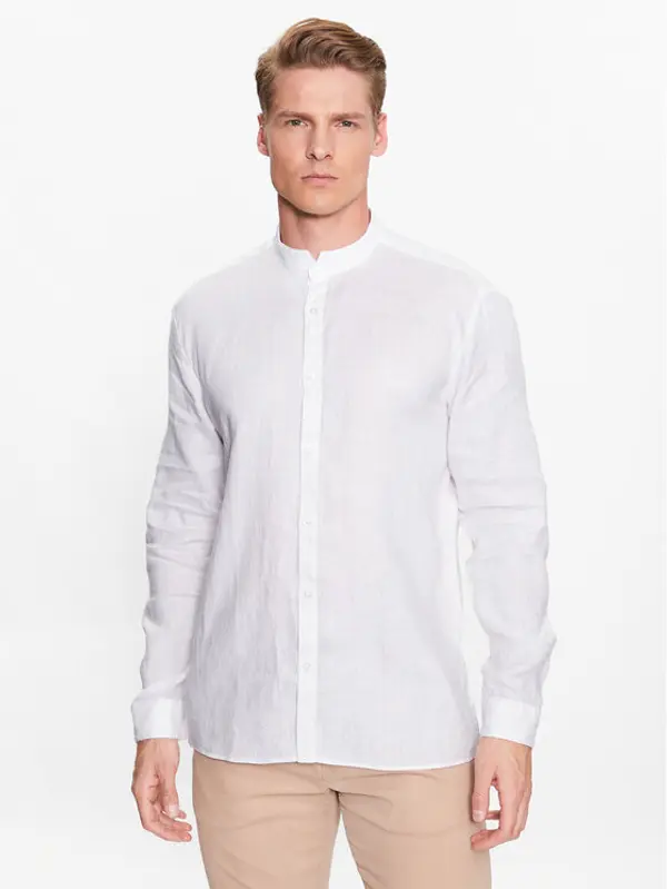 HUGO Hugo Košulja 50490740 Bijela Slim Fit
