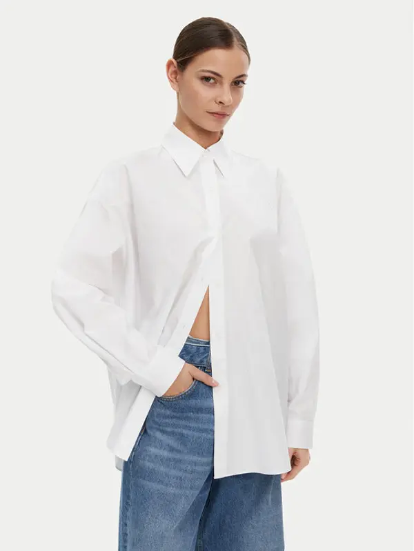 HUGO HUGO Košulja 50537159 Bijela Oversize