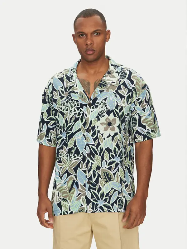 HUGO HUGO Košulja Beach 50540065 Tamnoplava Regular Fit