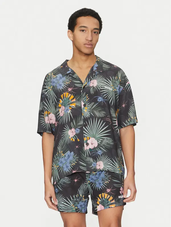 HUGO HUGO Košulja Beach 50540065 Zelena Relaxed Fit