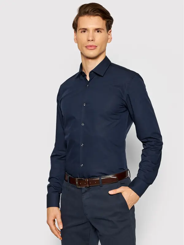 HUGO Hugo Košulja C-Jenno 50289499 Tamnoplava Slim Fit