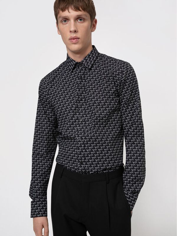 Hugo Hugo Košulja Elisha02 50443553 Crna Extra Slim Fit