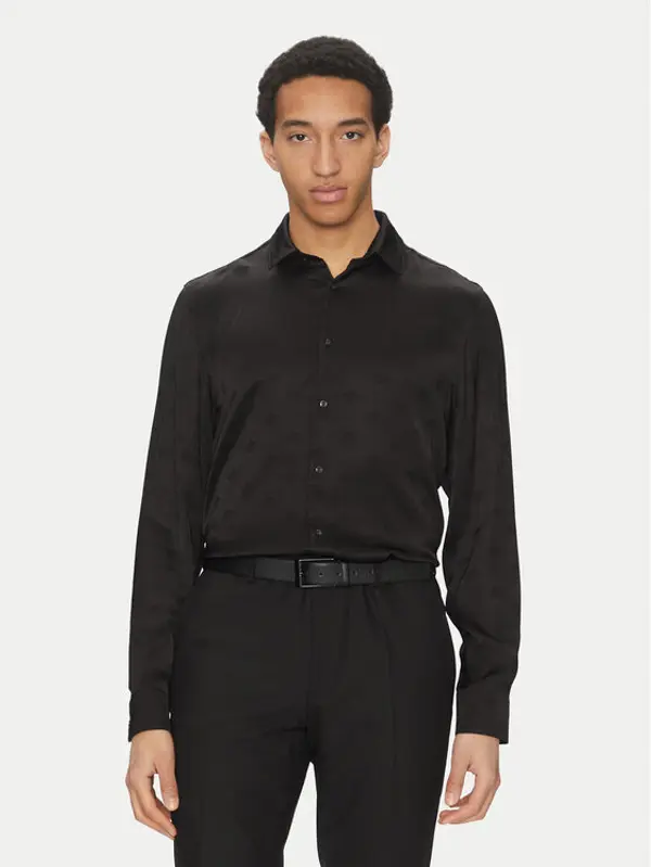 HUGO HUGO Košulja Elisha02 50539726 Crna Extra Slim Fit