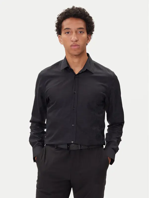 HUGO HUGO Košulja Elisha02 50544981 Crna Slim Fit
