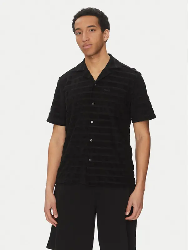 HUGO HUGO Košulja Ellino 50539351 Crna Relaxed Fit