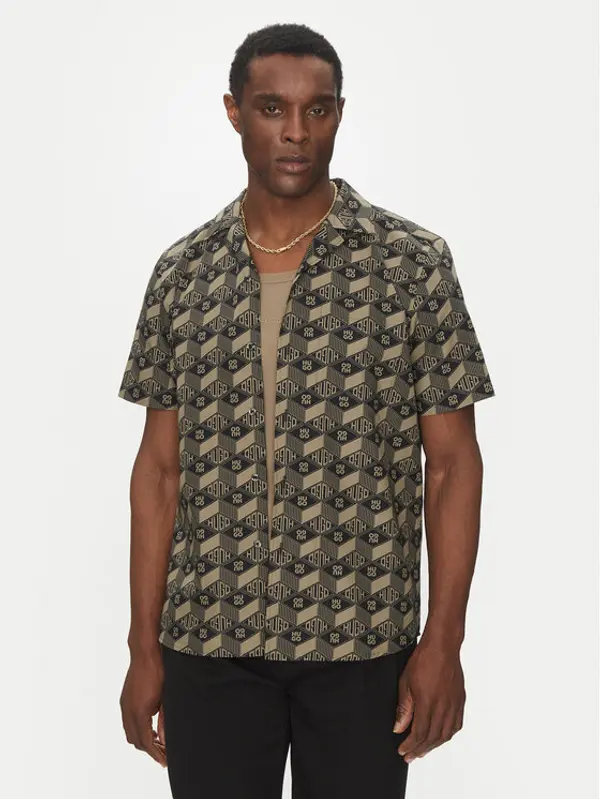 HUGO HUGO Košulja Ellino 50539705 Crna Relaxed Fit