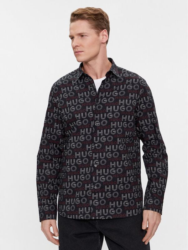 Hugo Hugo Košulja Emero 50508663 Crna Relaxed Fit