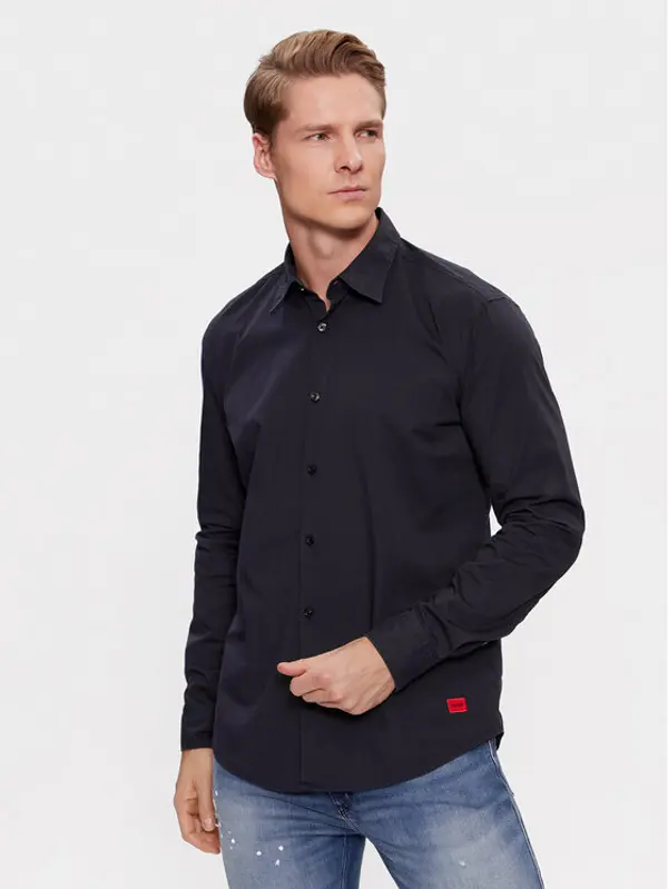 HUGO Hugo Košulja Ermo 50500216 Tamnoplava Slim Fit