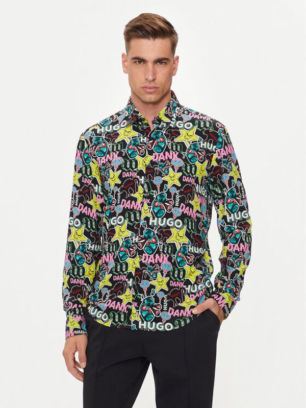 Hugo Hugo Košulja Ermo 50520083 Crna Slim Fit
