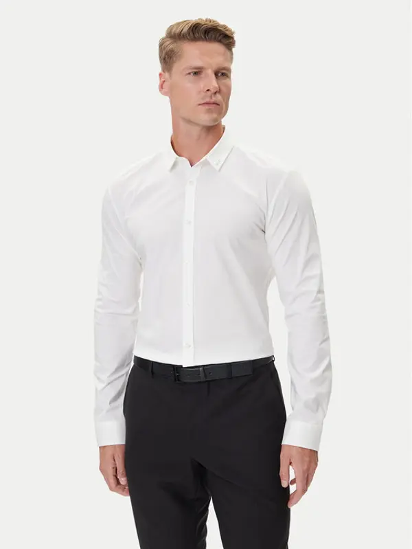 HUGO HUGO Košulja Ero3 50475678 Bijela Extra Slim Fit