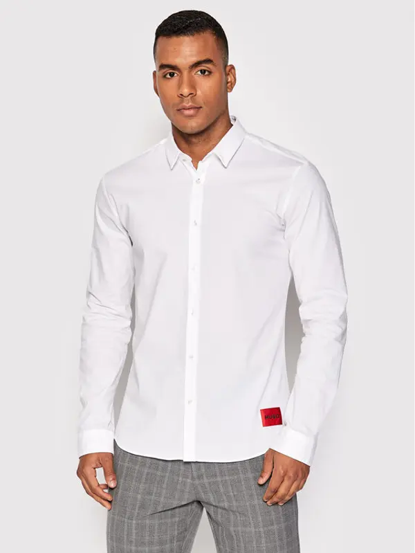 HUGO Hugo Košulja Ero3-W 50475687 Bijela Extra Slim Fit