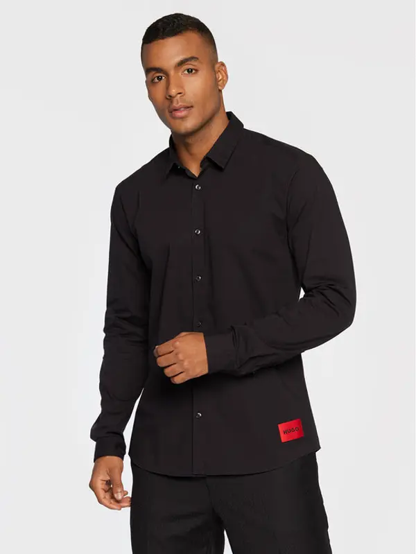 HUGO Hugo Košulja Ero3-W 50475687 Crna Extra Slim Fit