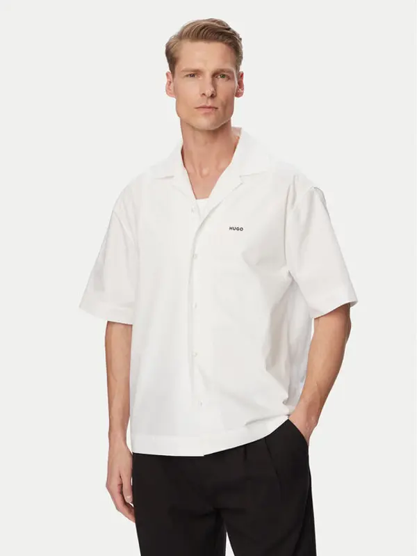HUGO HUGO Košulja Espino 50560580 Bijela Oversize
