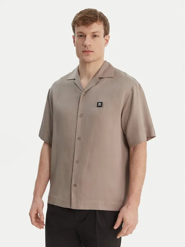 HUGO HUGO Košulja Espino 50560593 Smeđa Oversize