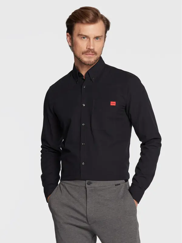 HUGO Hugo Košulja Evito 50479302 Crna Slim Fit