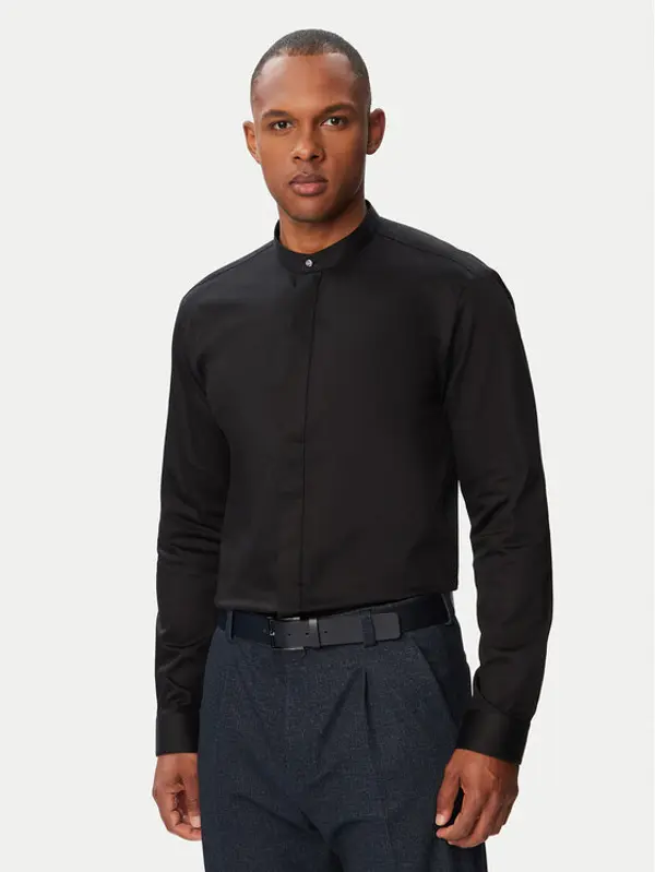 HUGO HUGO Košulja Kaleb 50544949 Crna Slim Fit