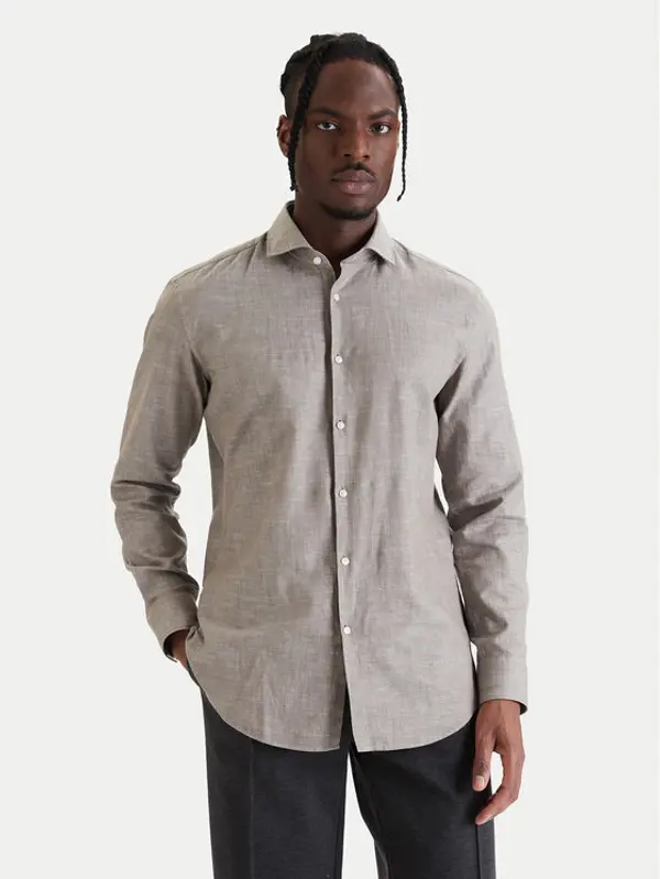 HUGO HUGO Košulja Kason 50539775 Bež Slim Fit
