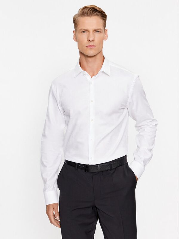 Hugo Hugo Košulja Kenno 50500965 Bijela Slim Fit