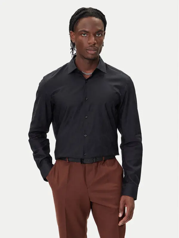 HUGO HUGO Košulja Kenno 50500965 Crna Slim Fit
