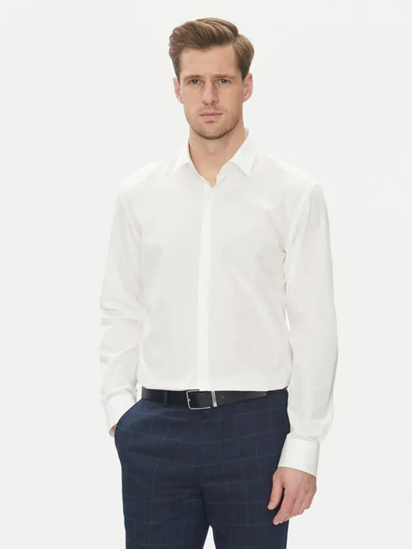 HUGO HUGO Košulja Kenno 50539707 Bijela Slim Fit