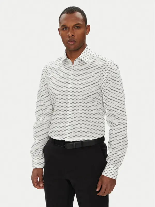 HUGO HUGO Košulja Kenno 50544929 Bijela Slim Fit